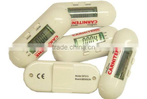 Digital Pill Shape Pedometer with Step Counter and Calories function
