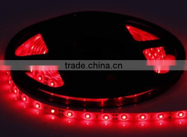 Low voltage 3014 high intensity IP65 waterproof flexible black pcb smd led strip