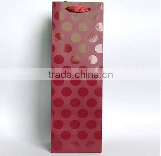 Kraft paper bag for wine bottle