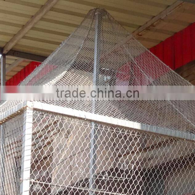 stainless steel woven rope mesh for bird netting