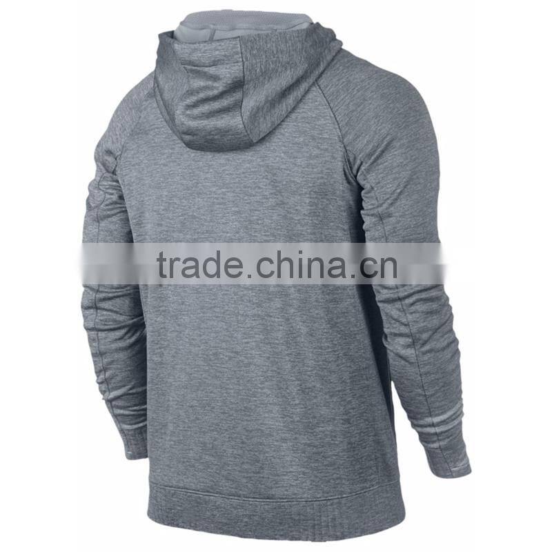 2016 Custom Heather Grey Man Hoodie Insulation Warmth For Hoodie