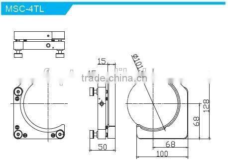 MSC-08TL Height of Center Height 25.4mm/High Precision Kinematic C type Mounts with 3 adjusters/Kinematic Mount