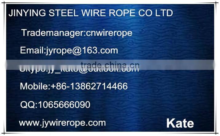 Alibaba China Supplier ISO 9001 High Quality Assembly Wire Rope