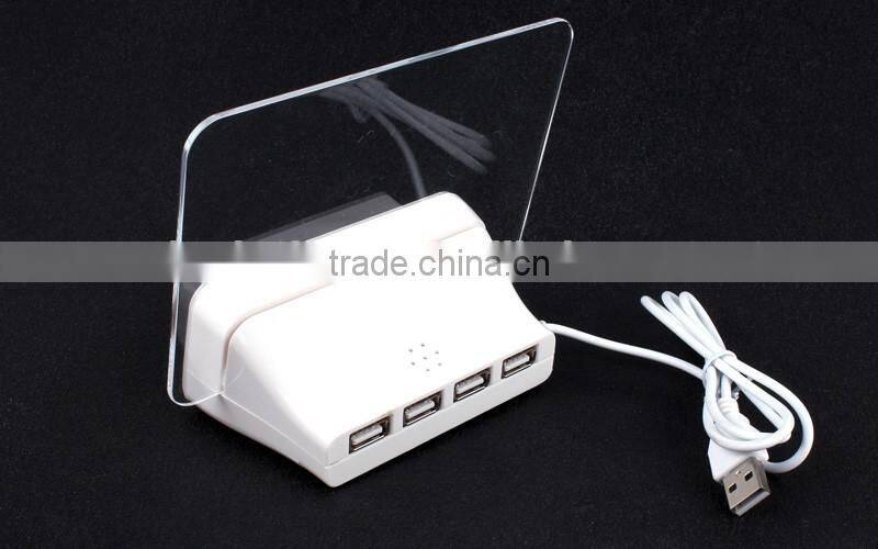 Message Board alarm clock with 4 port 2.0 USB HUB