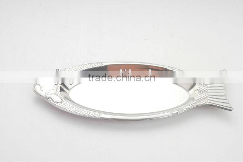 Stainless Steel Fish Shaped Dinner Plates