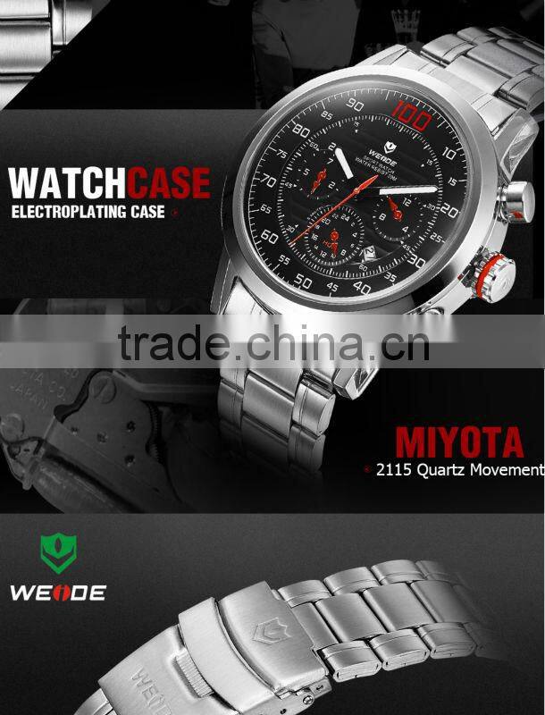 china supplier WEIDE 2014 Hot Selling fashion Sport Quartz Japan Movement Watch Water Resistant WH3311 Men Watches