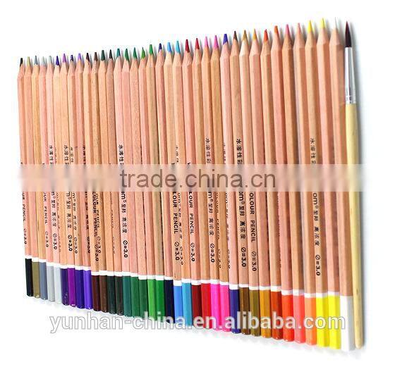 wooden natural multi watercolor pencil