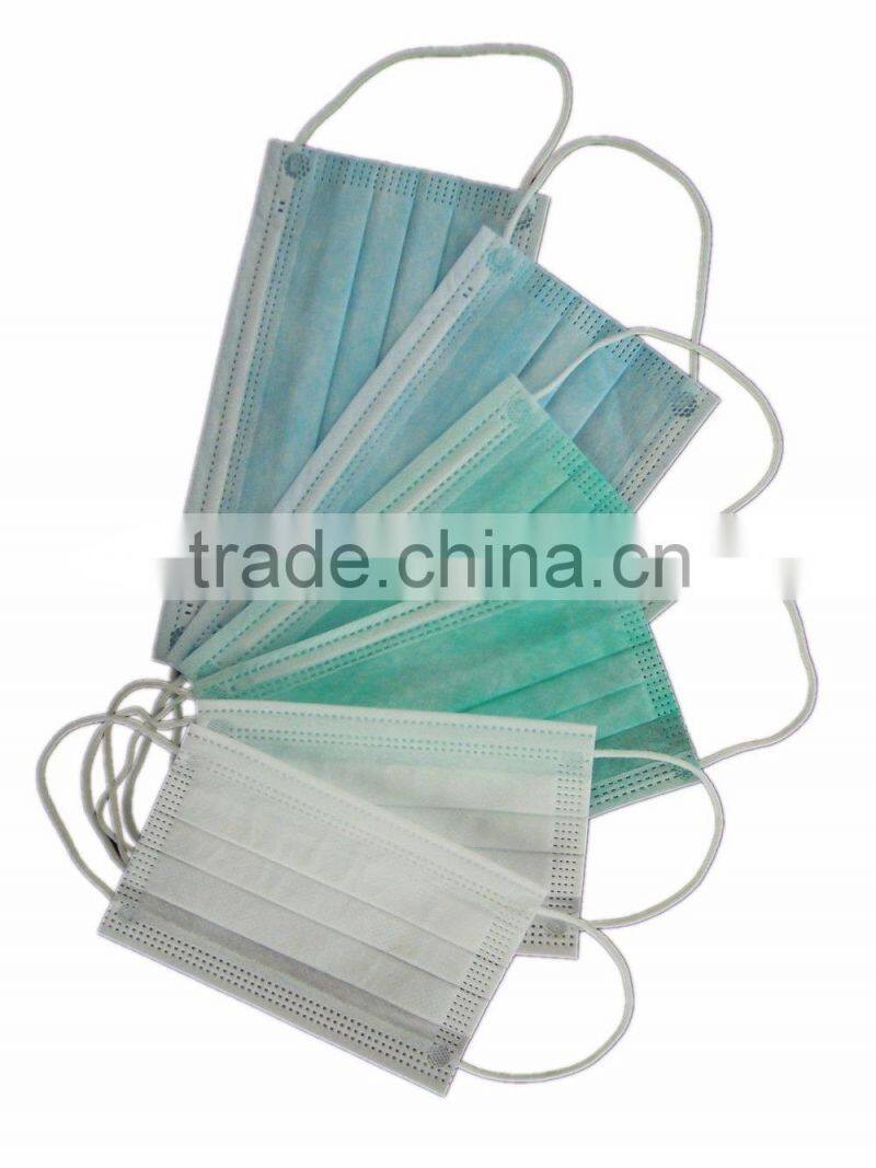 Dental Clinic Disposable Face Mask / Earloop Face Masks