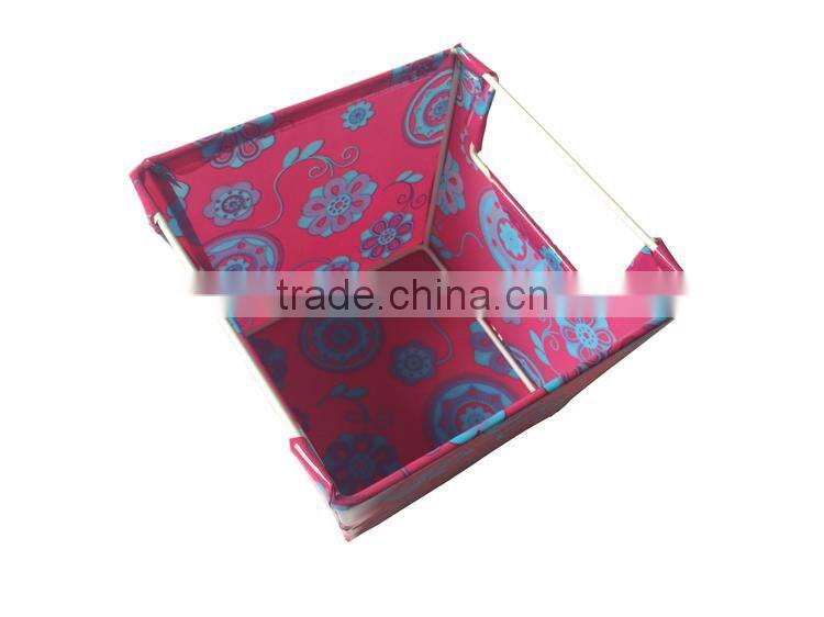 factory folding plastic cane laundry basket