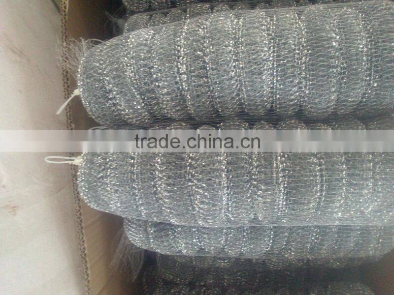 Galvanized metal scrubbers