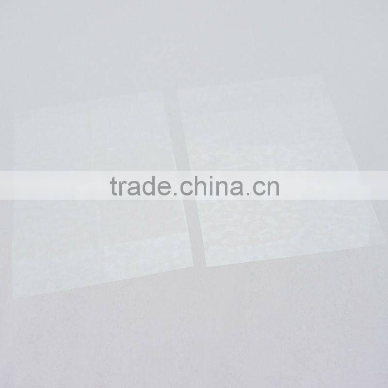 Stamping opaque adhesive film sticker