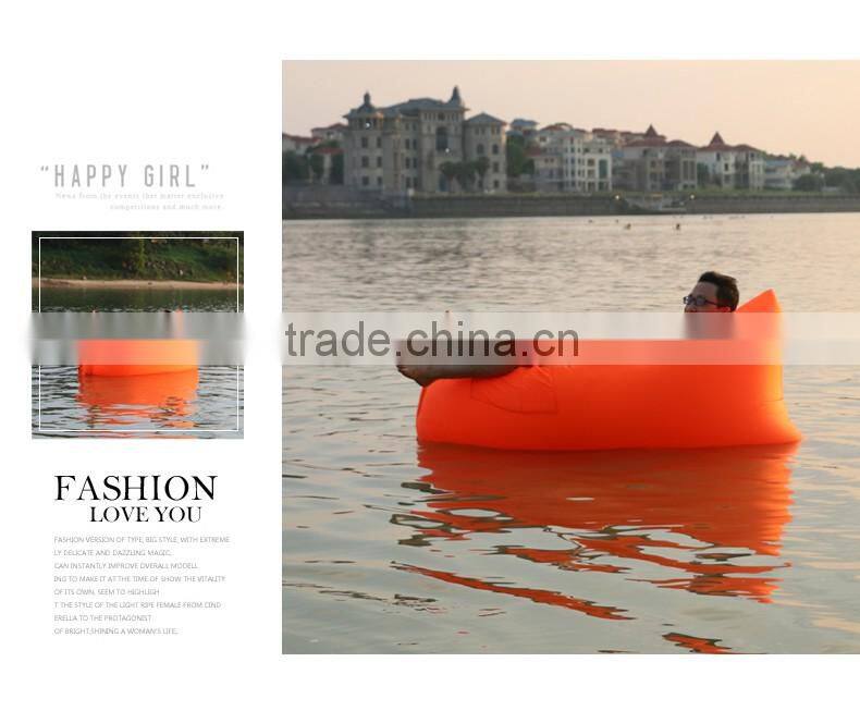 Outdoor Lazy hangout Air foldable sleeping bag/ bed