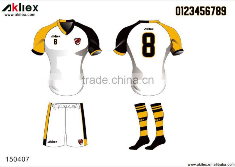 2016 season hot design fully sublimation soccer uniforms