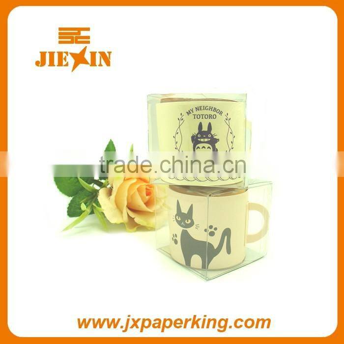 Advertising logo printed Phone shape paper memo cube block with pen holder