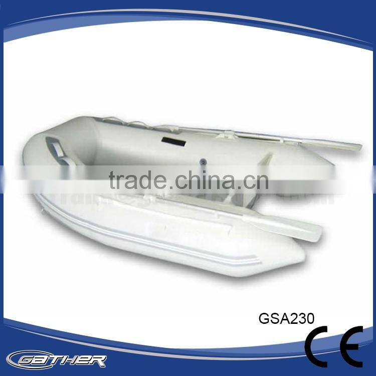 Gather 2016 best-selling pvc alumium floor inflatable boat for play