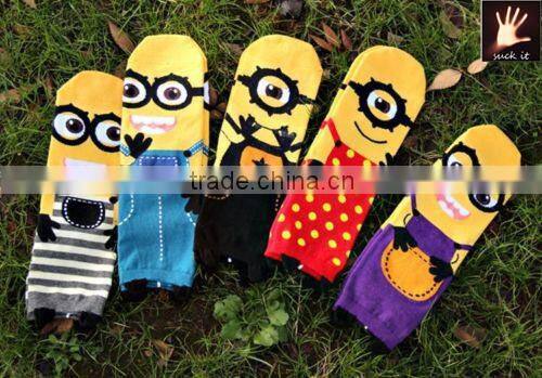 Women Creative Cartoon Cotton Socks Girls Low Cut Short Ankle Socks