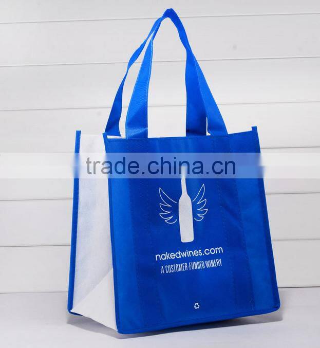 Reusable 1 Bottle / 2 Bottle / 4 Bottle / 6 Bottle Non Woven promotional wine bag
