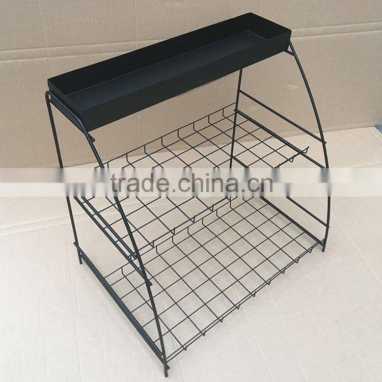 New Arrival High Quality Customized Wire Desk Tea Box Rack