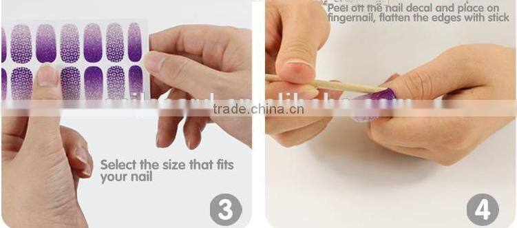 Free Sample Nail sticker Custom 3D nail sticker
