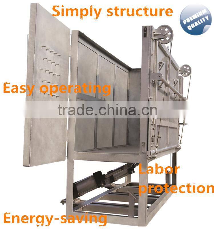 Livestock cattle pneumatic reverse case for islamic slaughter