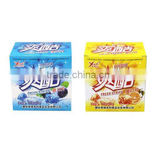 Sugar free candy fresh strips breath mint VC-F003