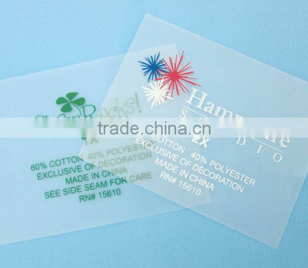 Soft Feeling 3D Raised Removed PVC Rubber Label