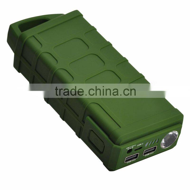 Built In 10000mAh 37WH Power Bank Car Portable Jump Starter