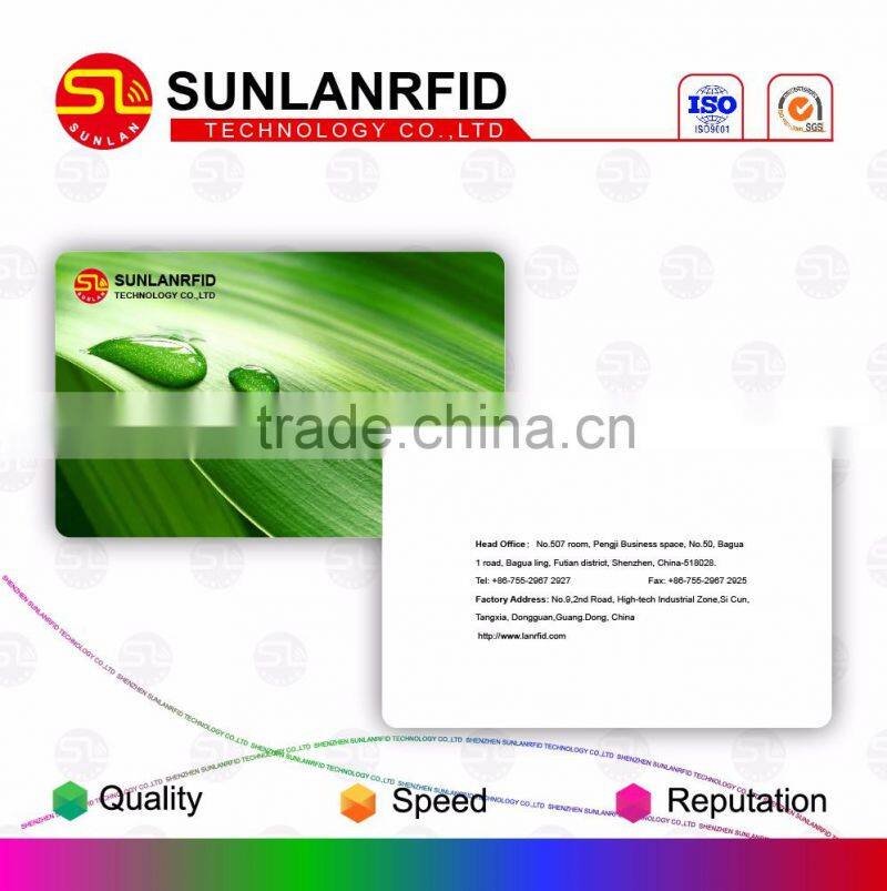 Fashion Foil Stamping Grossy Material PVC Finishing Irregular Shape RFID card