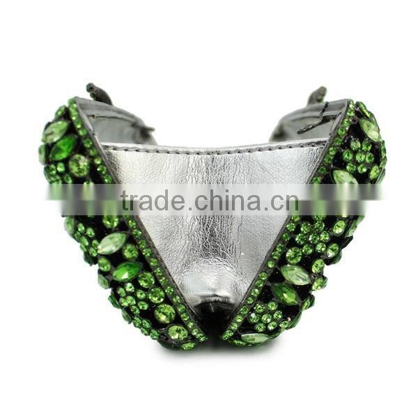 bling green crystal party stone bag rhinestone clutch evening bag ladies handbag (8717A-G2)