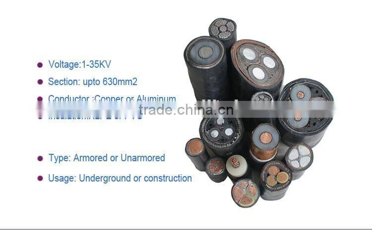 35mm 50mm 95mm 120mm 150mm 185mm 240mm power supply cable Armoured 4 Core wire cable Power Cable