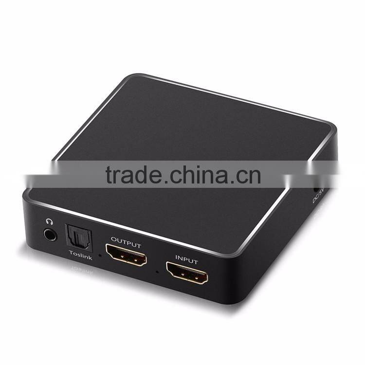 LINK-MI LM-HH02-Audio 1 Port HDMI input, 1 Port HDMI output and Audio Exctract Support HDMI2.0, HDCP2.2
