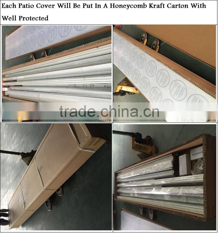 10' x 8'ft Sturdy aluminium polycarbonate Patio Cover