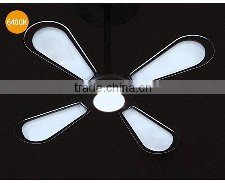 Single CCT Creative Deformable Fan Shape LED Ceiling Pendant Lamp for Restaurant