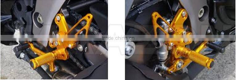 After markets CNC machined sportbike adjustable aluminum alloy rear sets for sale