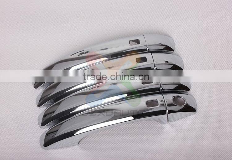 For 08 - 10 A*u*d*i Q*5 A4 A5 Triple Smart Key ABS Chrome Plating Door Handle Cover