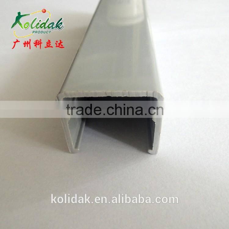 U shape gray PVC plastic profile products extrusion
