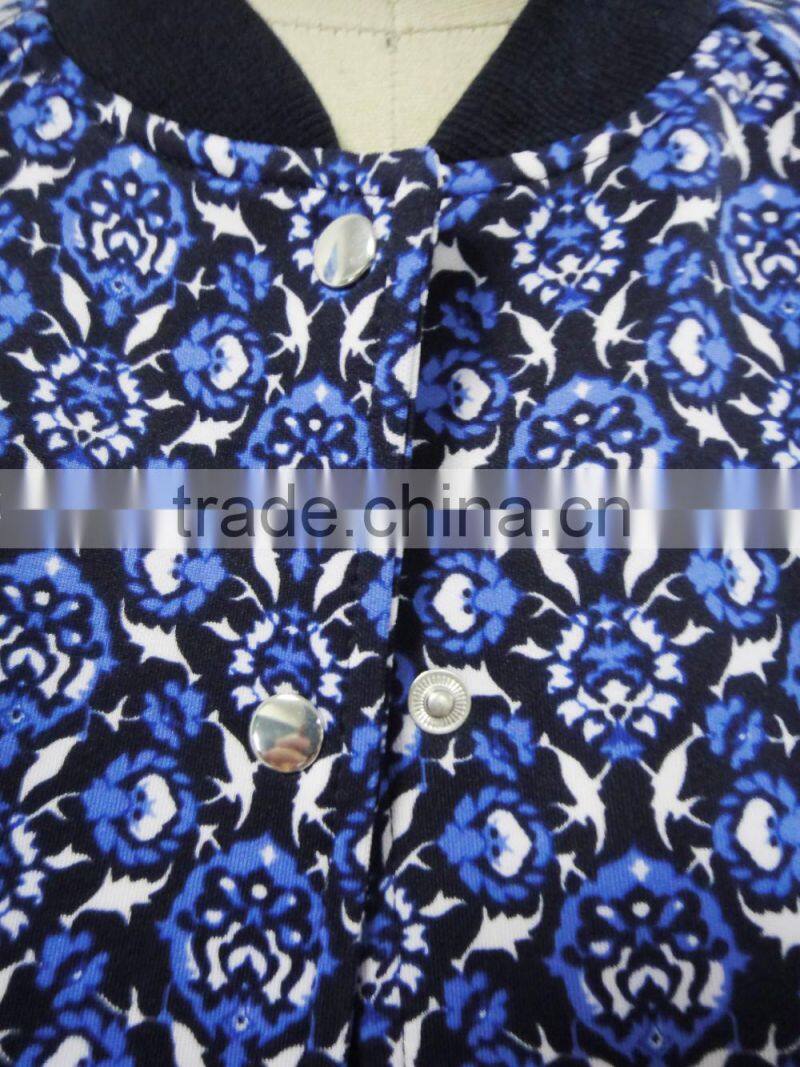 baseball jacket with metal toggle buttons OEM