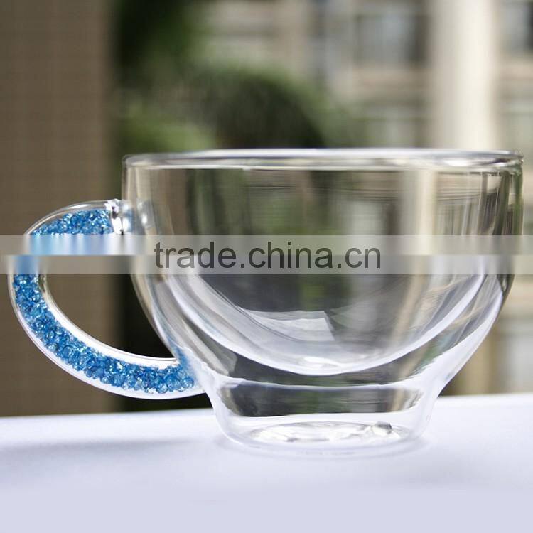 Multi-function cheap clear tea and coffee cup