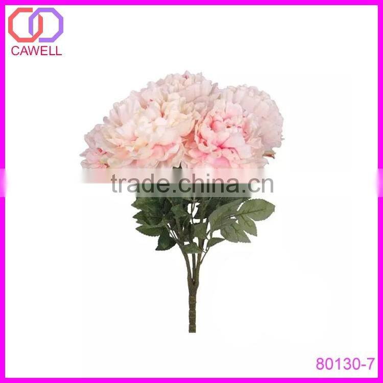 Factory direct sale artificial flower silk 5 head penoy flower