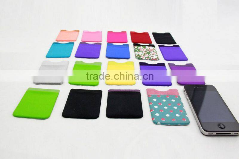multi purpose microfiber adhesive case card holder wallet