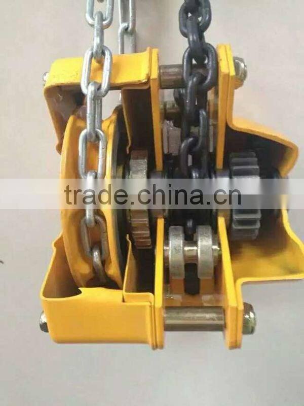 orange colour ball bearing chain block 3m chain block 6ton chain block