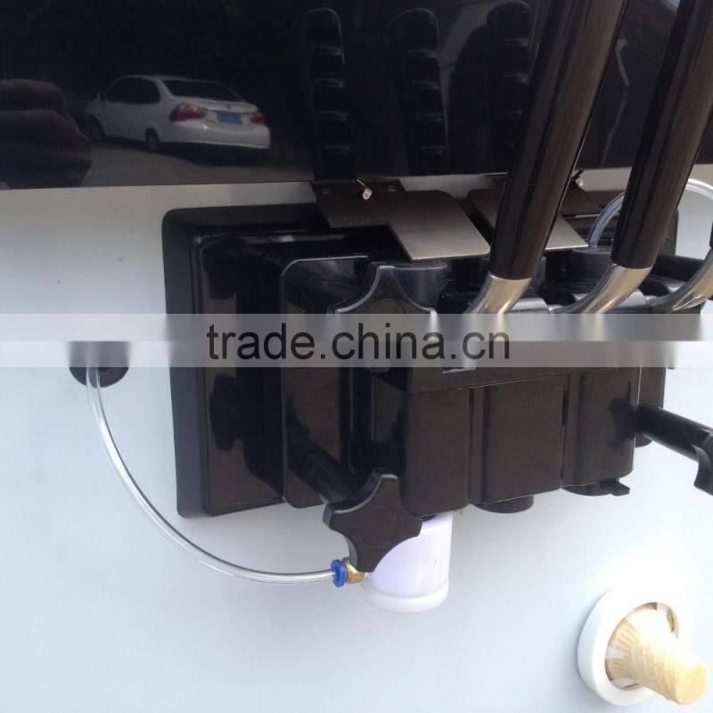 Digital Touch Screen Frozen Yogurt Rainbow With Jam Centre Soft Ice Cream Machine