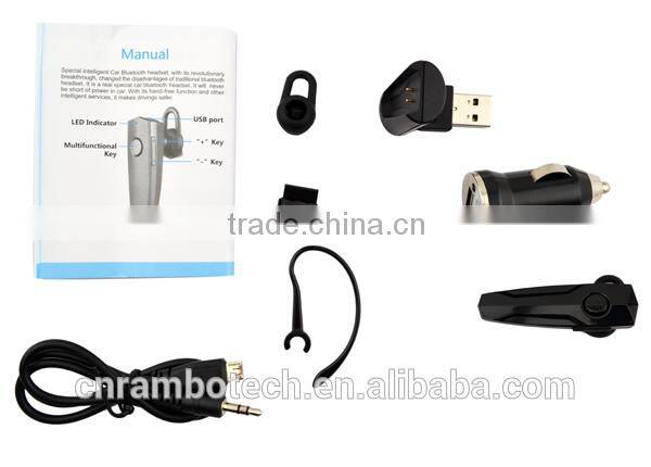 2014 new A2Dp China mono earphone bluetooth wireless music handsfree