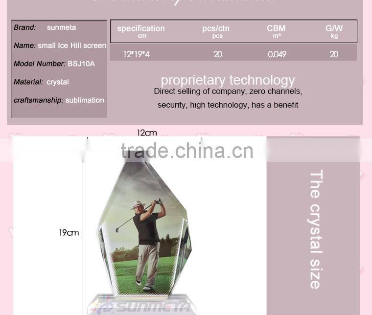 Customized 3D Family Photo Crystal Gift Low Price Sublimation Crystal