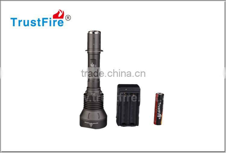 Waterproof searchlight 1000LM TrustFire X9 aluminum Police XML T6 led emergency flashlight,5 modes rechargeable flashlight