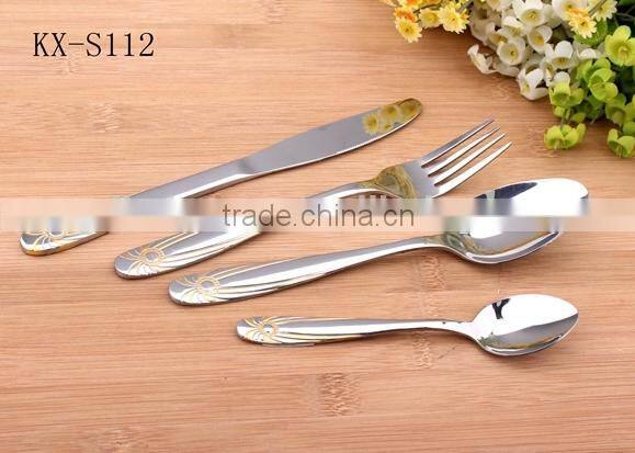 Gold-plated Handle Stainless Steel Flatware