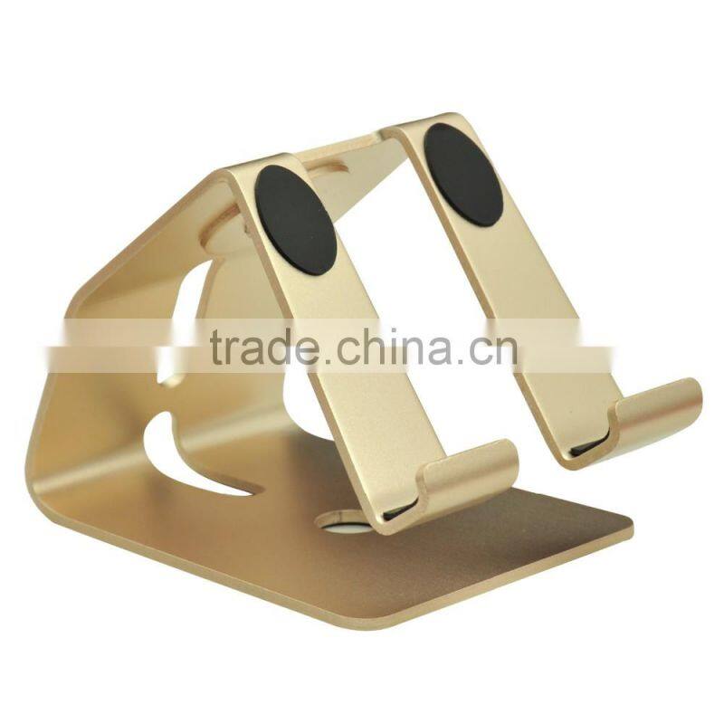 Wholesale Aluminum alloy mobile phone stand black gold sliver