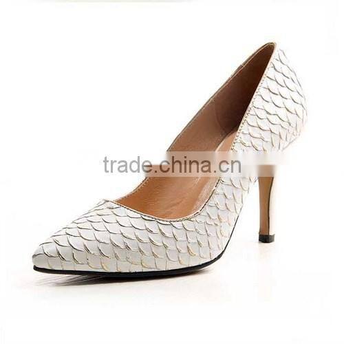 2015 elegant new design leather women high heel shoes lady pumps CP5860