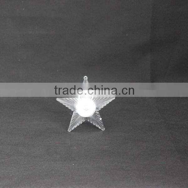 Home holiday decoration changing led light acrylic star home wall decoration stickers