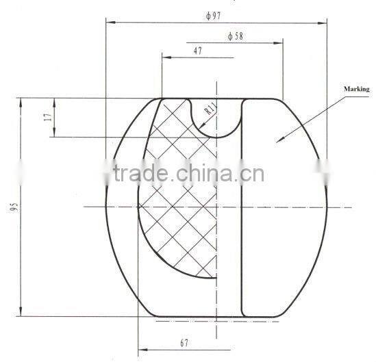 Egg Type Strain Insulator for wire